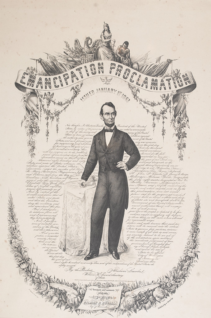(SLAVERY AND ABOLITION.)  LINCOLN, ABRAHAM. Emancipation Proclamation.